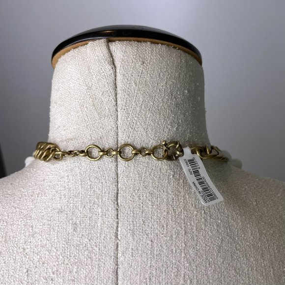 NWT J.Crew Rosette White‎ Floral Statement Necklace - Picture 6 of 10